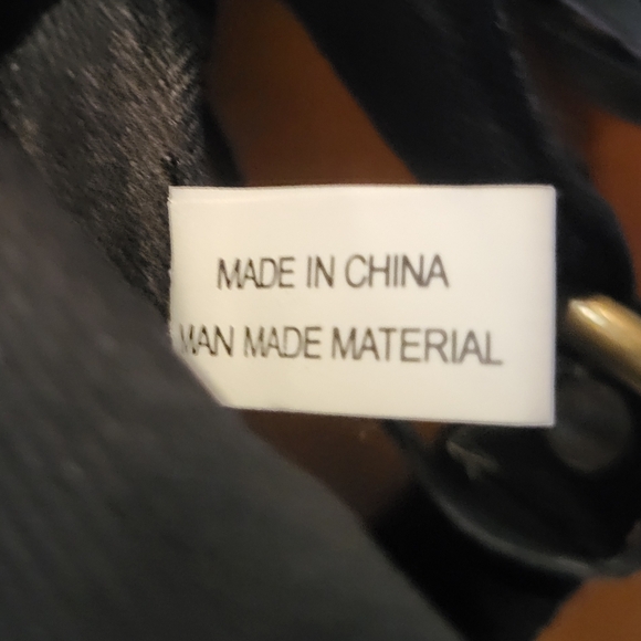 Y2K Black Embroidered Fringe Shoulder Bag Boho 90s Floral Suede Look - Picture 4 of 15